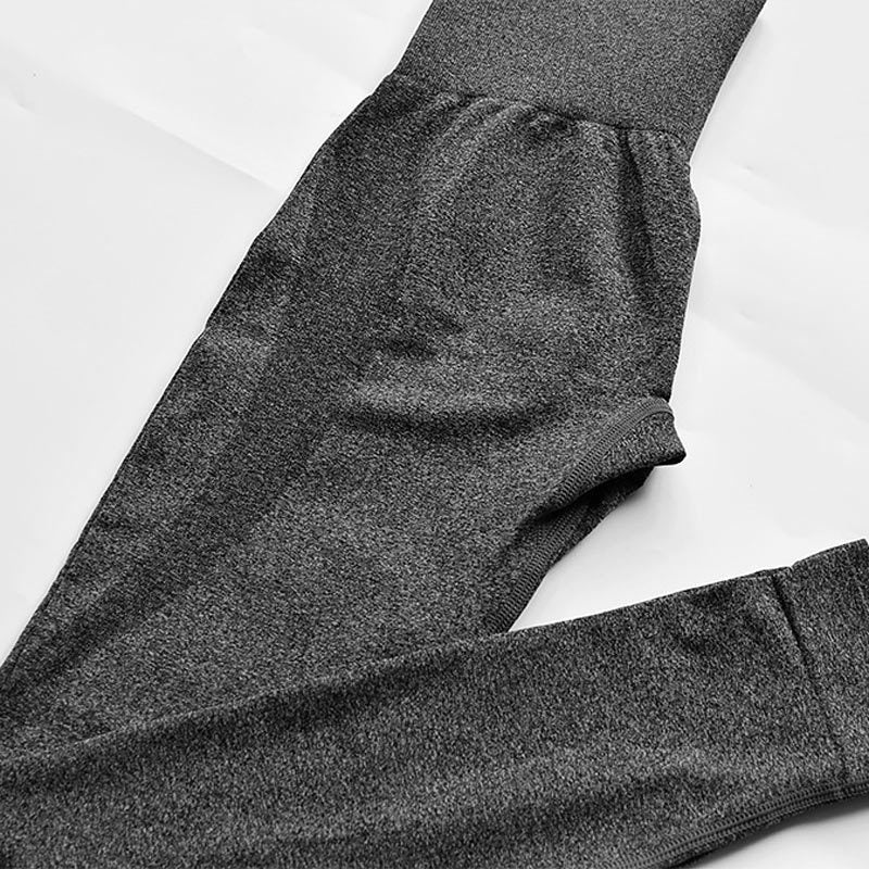 Pantalones de yoga ajustados elásticos pantalones de fitness de cintura alta