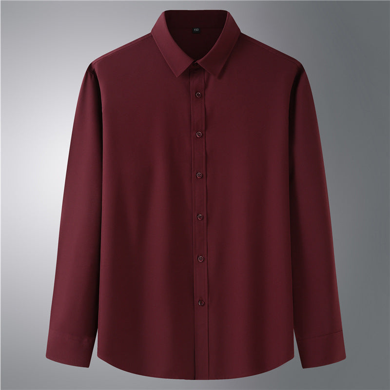 New Large Fat Man Business Casual Professional Shirt Thin