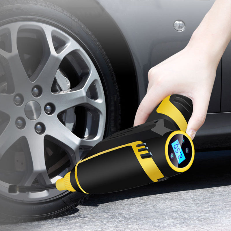 Automático portátil de mano Digital LED inteligente coche compresor de aire bomba