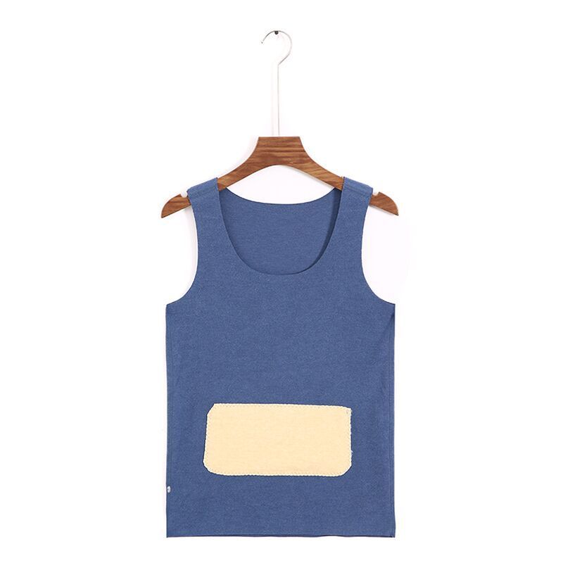Silk Patch Traceless Thermal Vest For Men