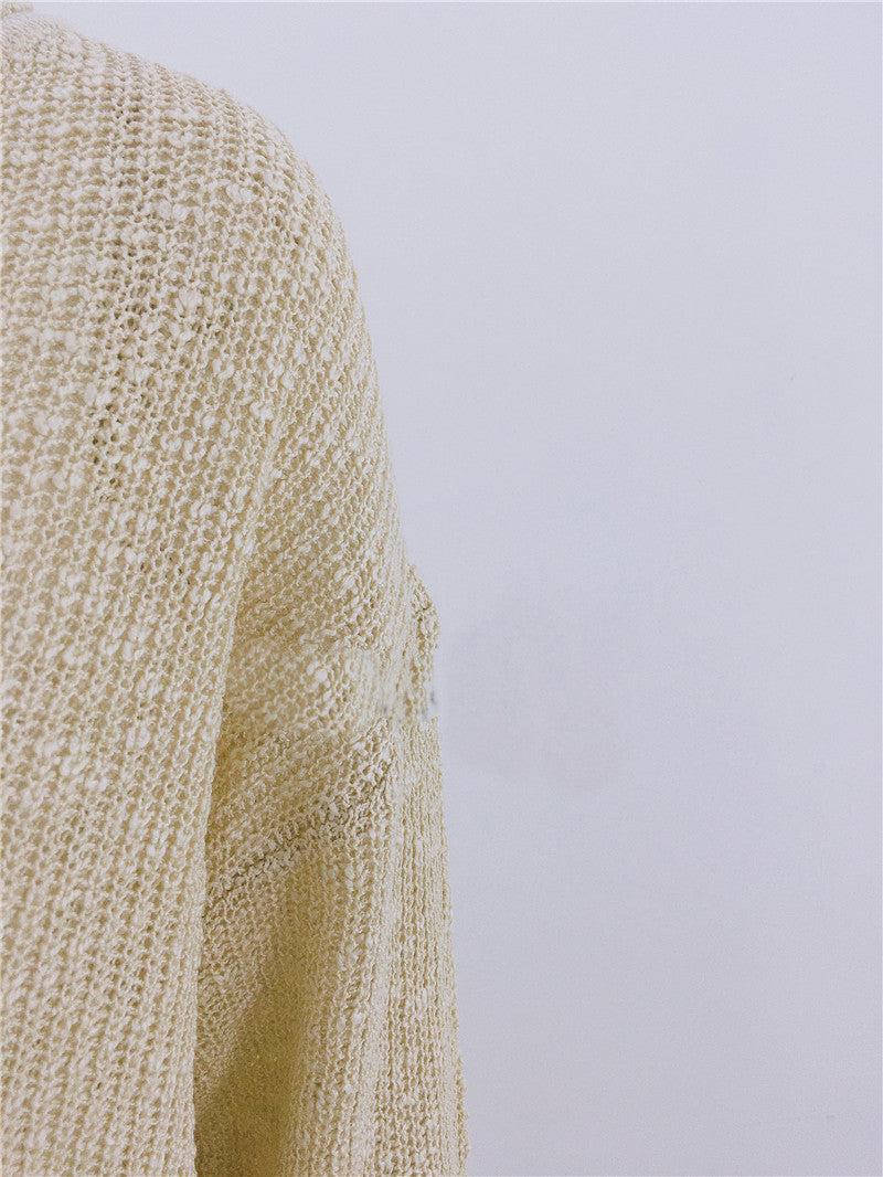 Suéter Jersey suelto de punto de otoño e invierno acrílico para mujer