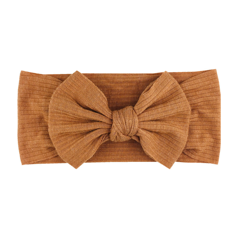 16-color Elastic Thread Single Layer Children Wide-edge Bow Baby Hair Band
