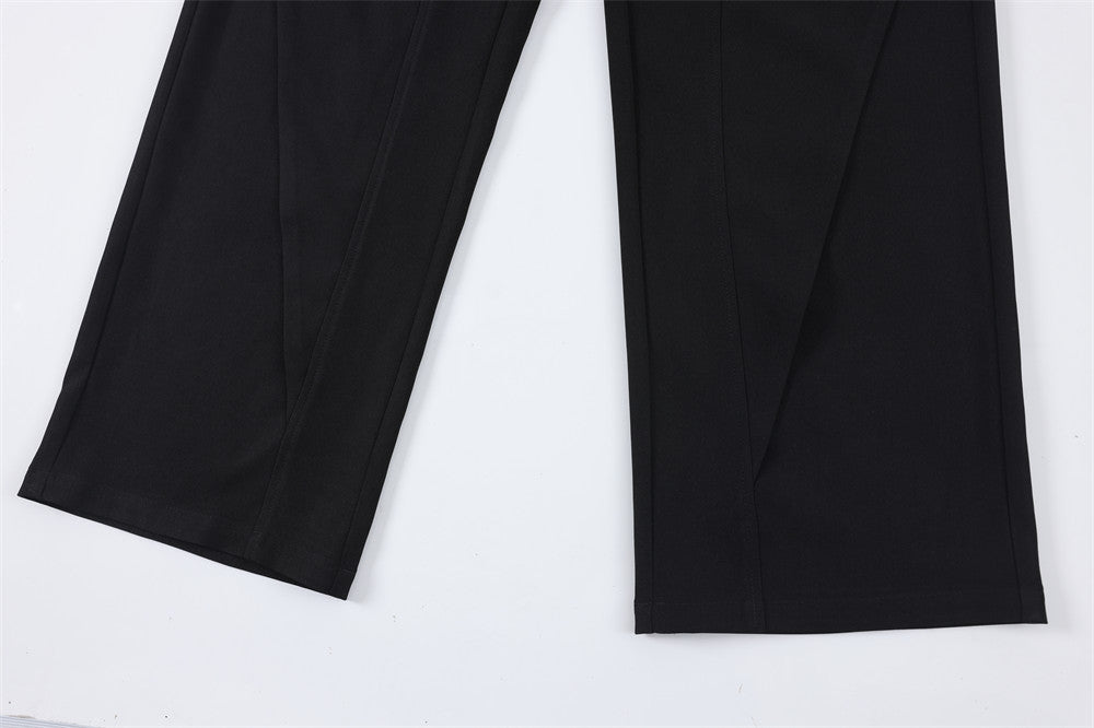 Loose Solid Color Casual Trousers For Men