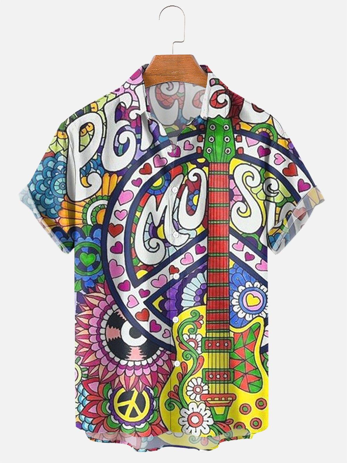 Printed Shirt Men's Short-sleeved Summer Seaside Vacation