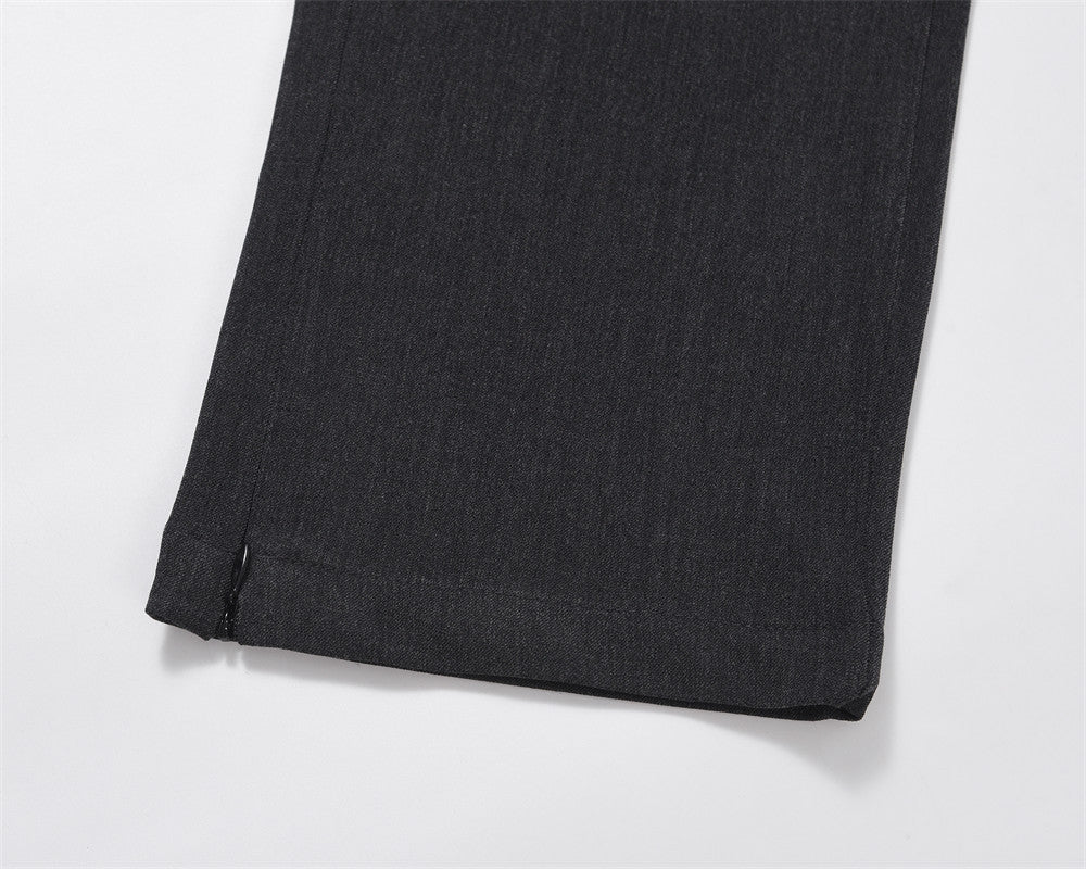 Men's Fashionable Simple Loose Solid Color Simple Wide-leg Pants Trousers
