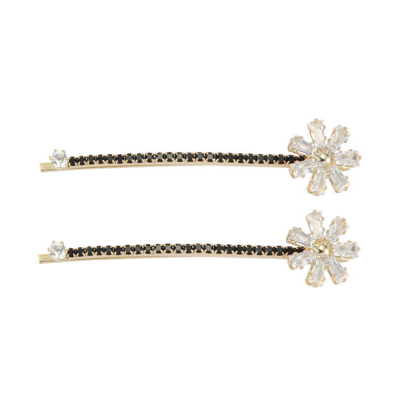 Hairpin side clip short headdress