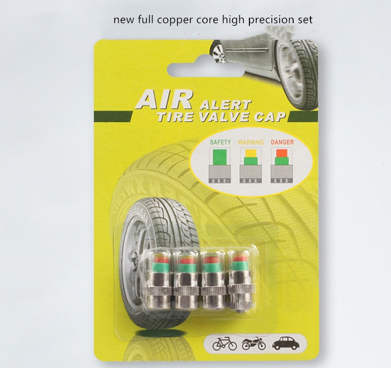 Automobile tire safety inspection cap