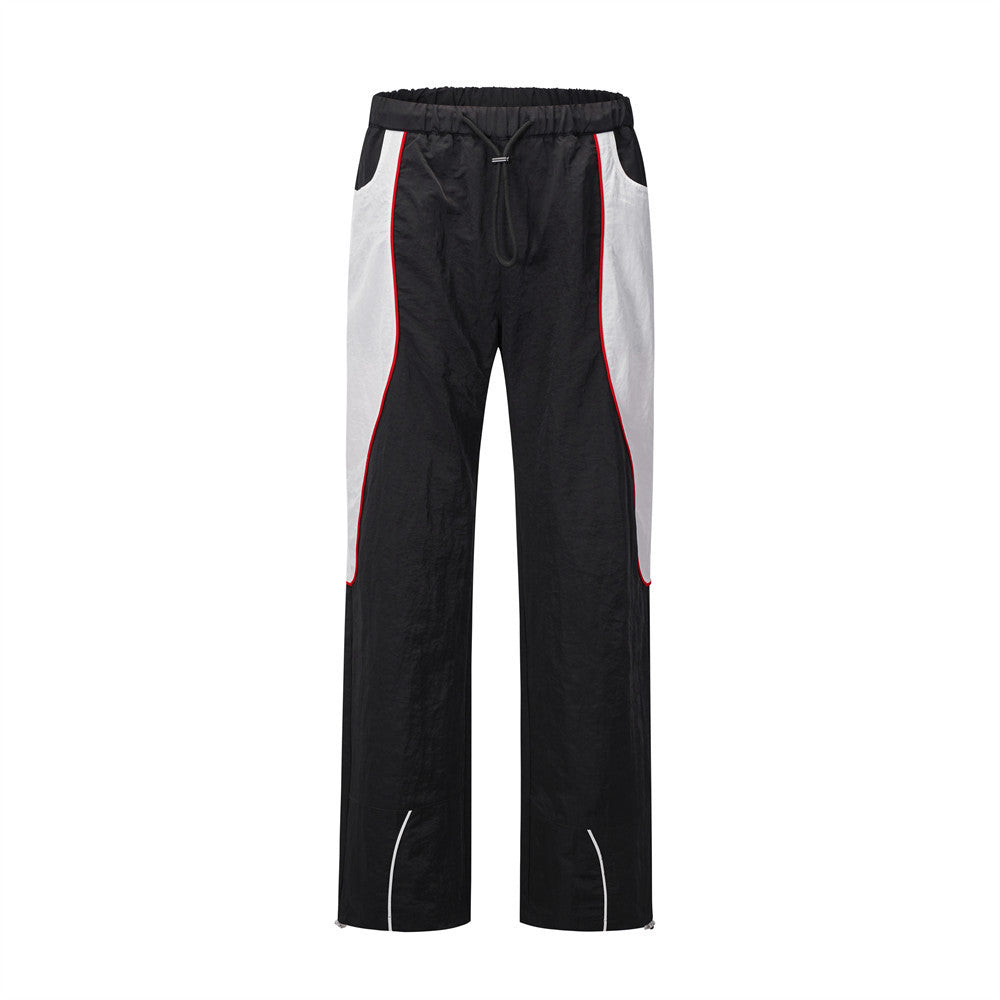 Men's Fashion Casual Contrast Color Stitching Trousers