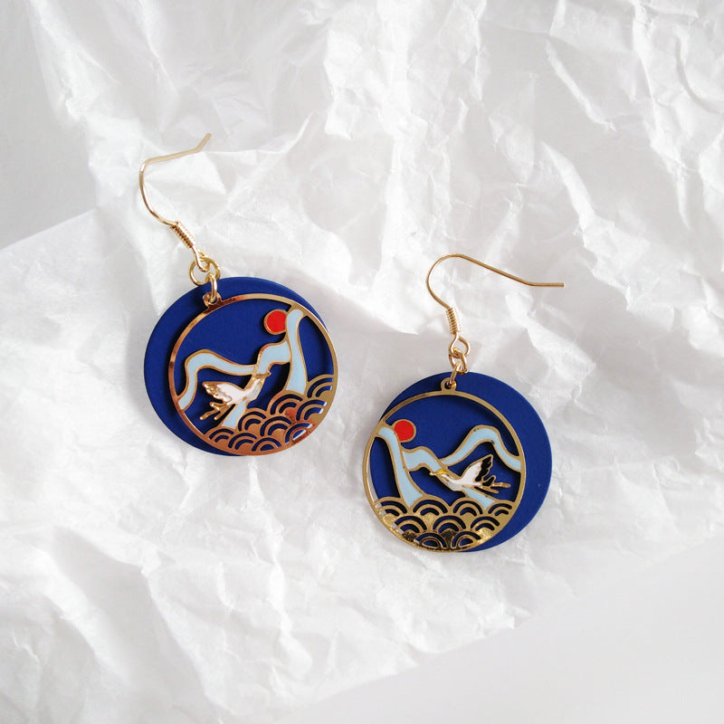 Cultural National Style Forbidden City Earhook