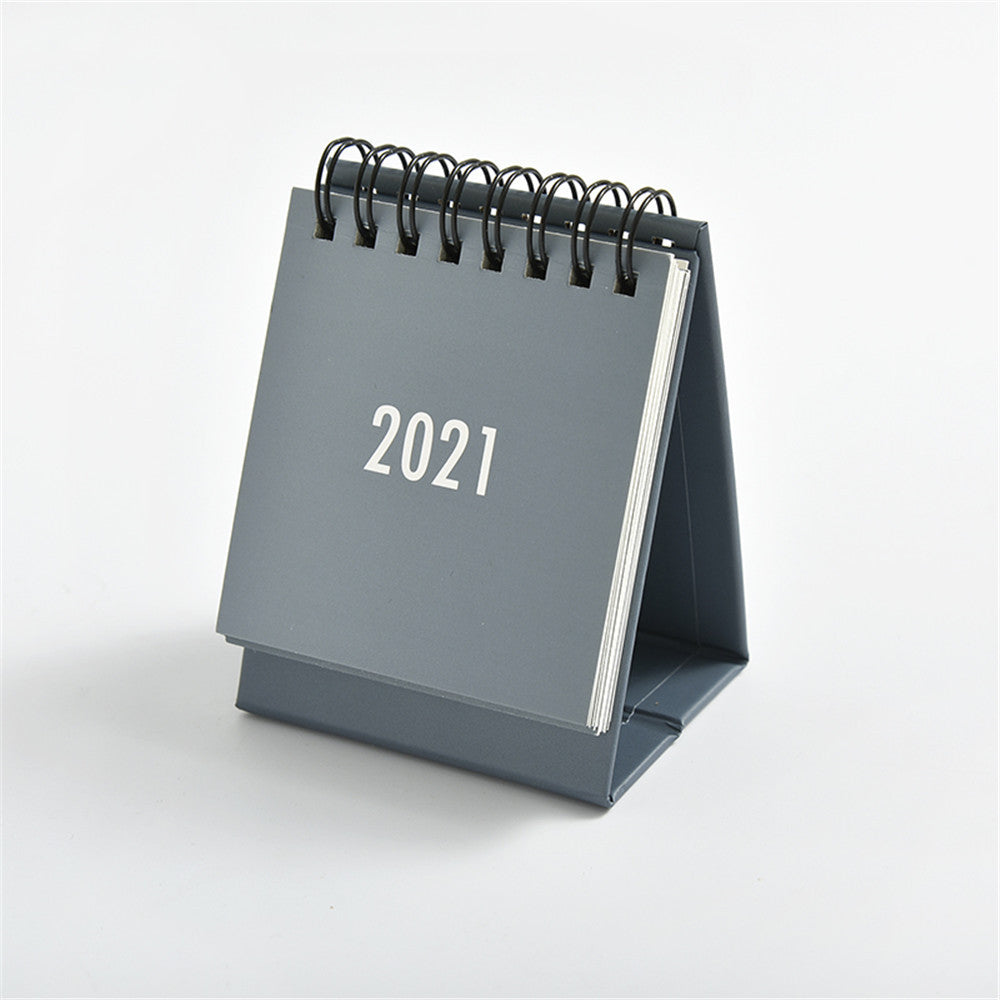 simple solid color small desk calendar