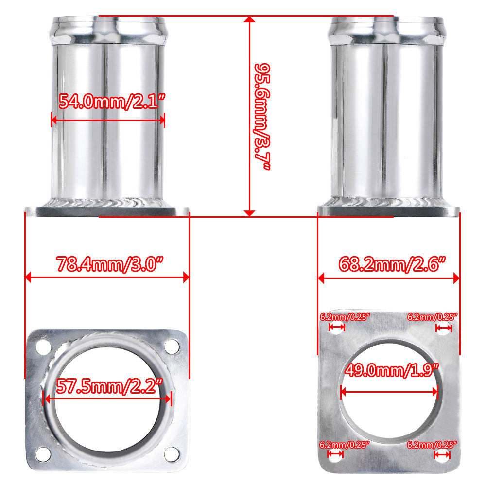 Automobile Modification Exhaust Gas Circulation Dismantling Pipe