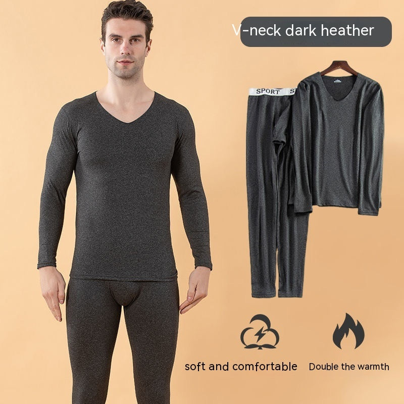 Milk Silk Seamless  Thermal Underwear Men's Suit