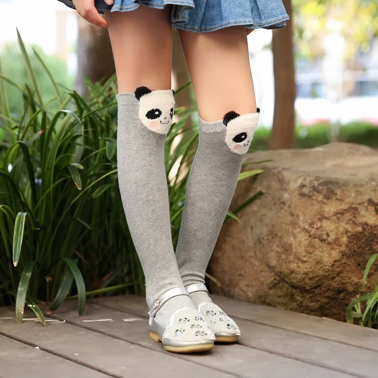 Children Middle Tube Pure Cotton Hold-ups Over Knee Socks