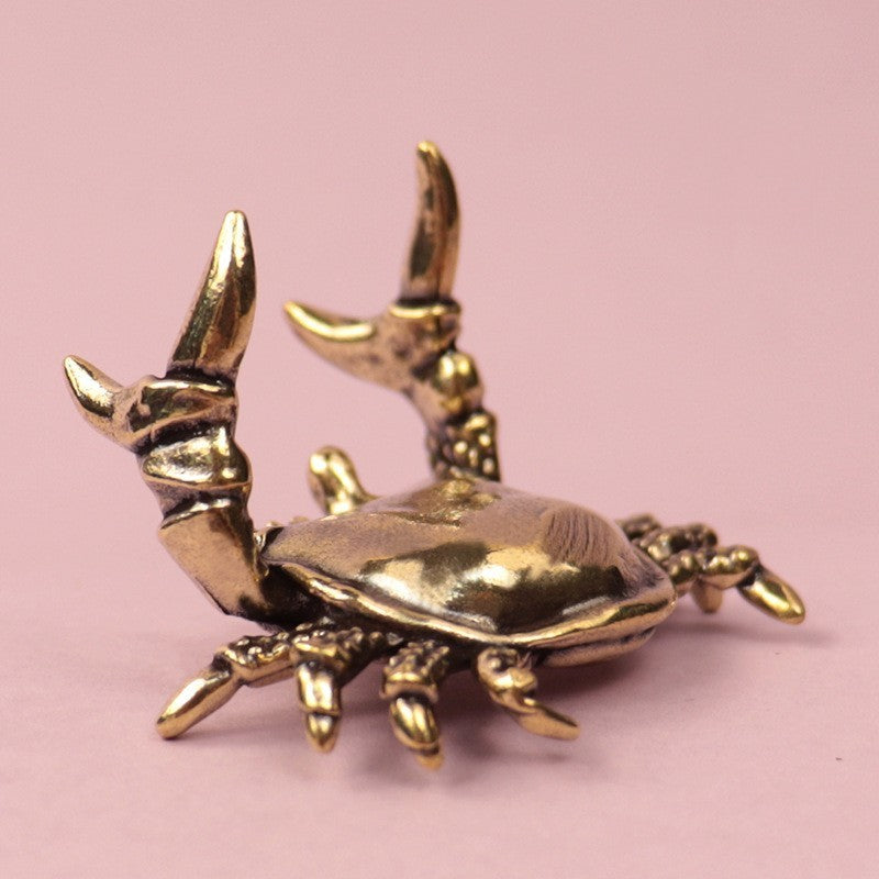 Little Crab Decoration Home Pen Holder Brass Decorations