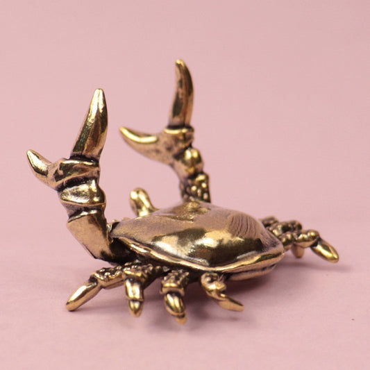 Little Crab Decoration Home Pen Holder Brass Decorations
