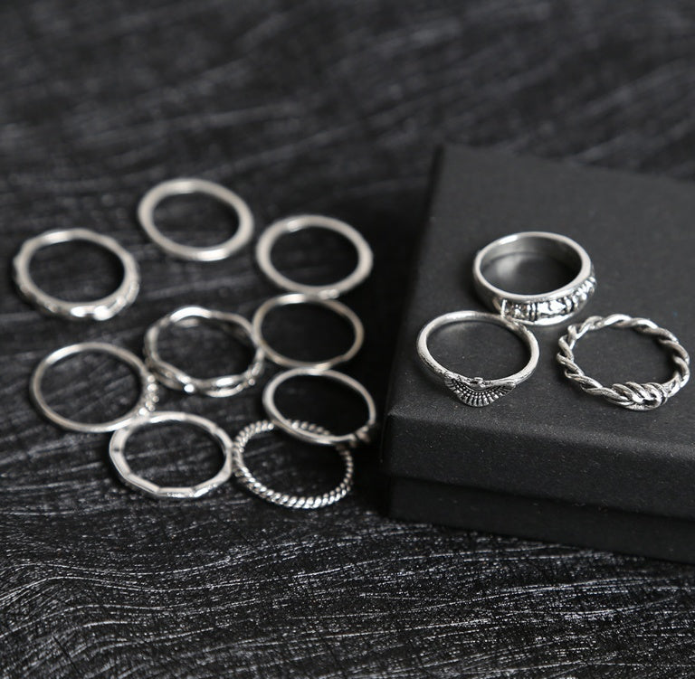 Juego de anillo de solsticio encantador