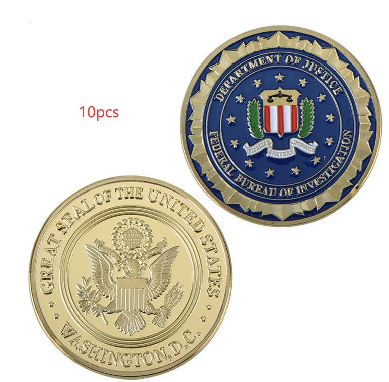 Department of Justice FBI Metal Commemorative Coin