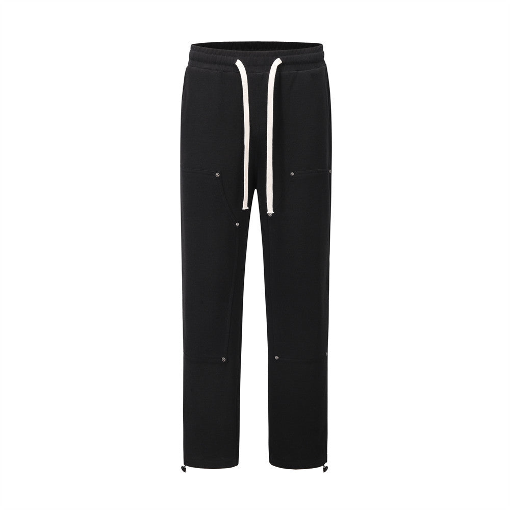 Men's Loose Casual Rivet Stitching Sports Pants