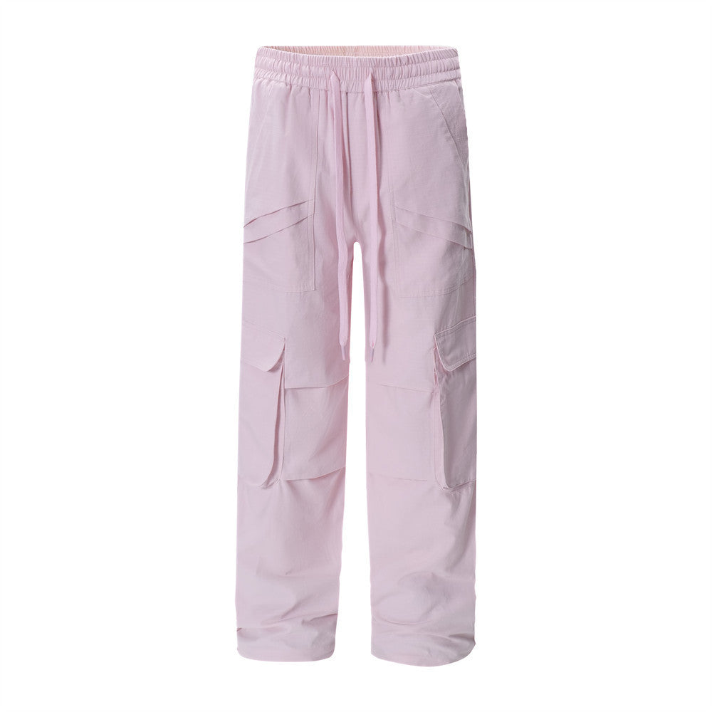 Stylish Multi-pocket Workwear Trousers For Men