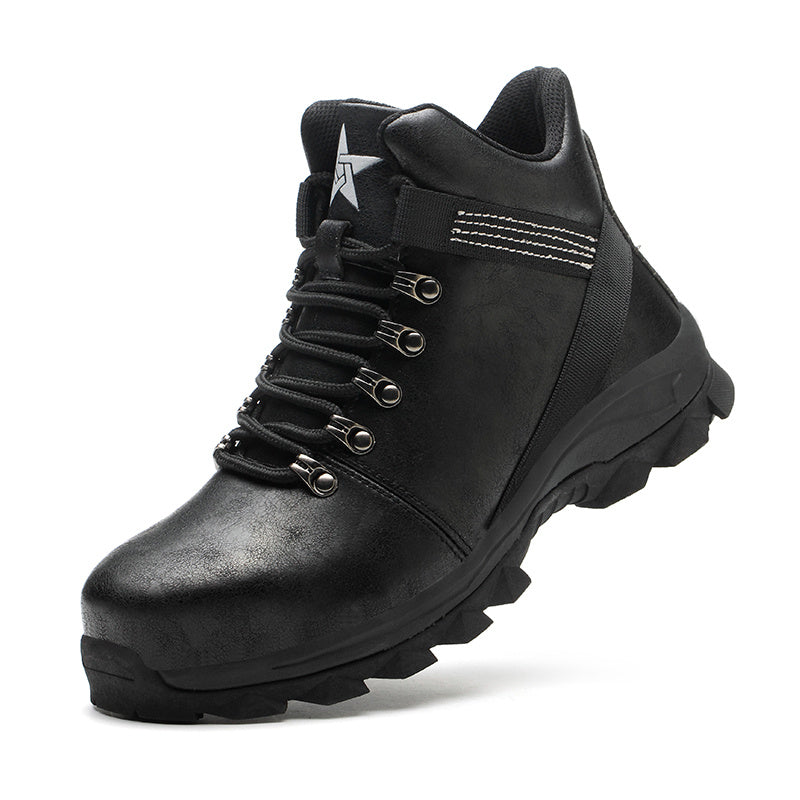 Zapatos de trabajo ligeros tejidos voladores, zapatos de trabajo de protección