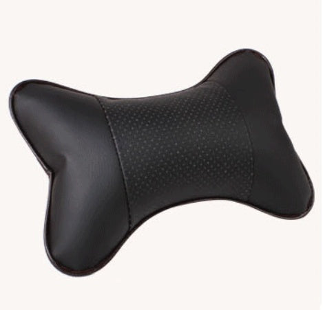 Automobile leather headrest neck protection pillow