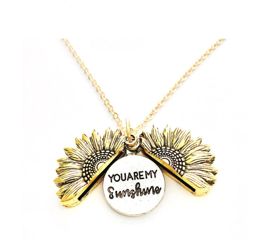 Collar de doble LETRAS DE GIRASOL