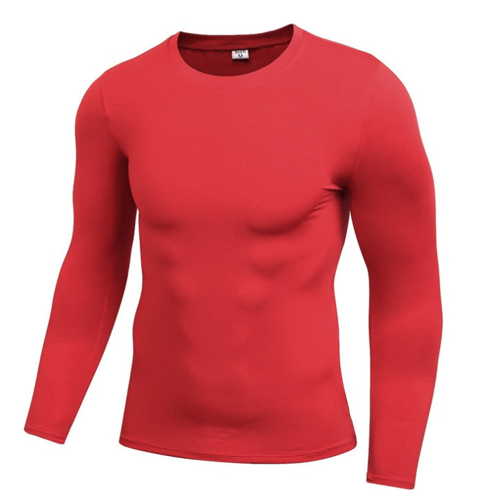 Camiseta ajustada sólida de secado rápido para hombre