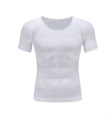 Hombre de compresión torácica de T camisa Fitness héroe Belly Buster té para adelgazar