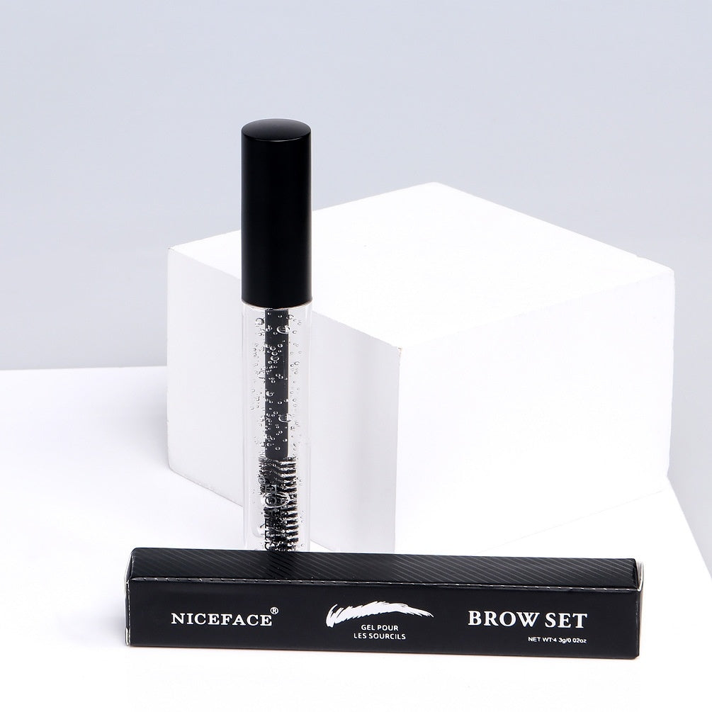 Transparent eyebrow styling liquid