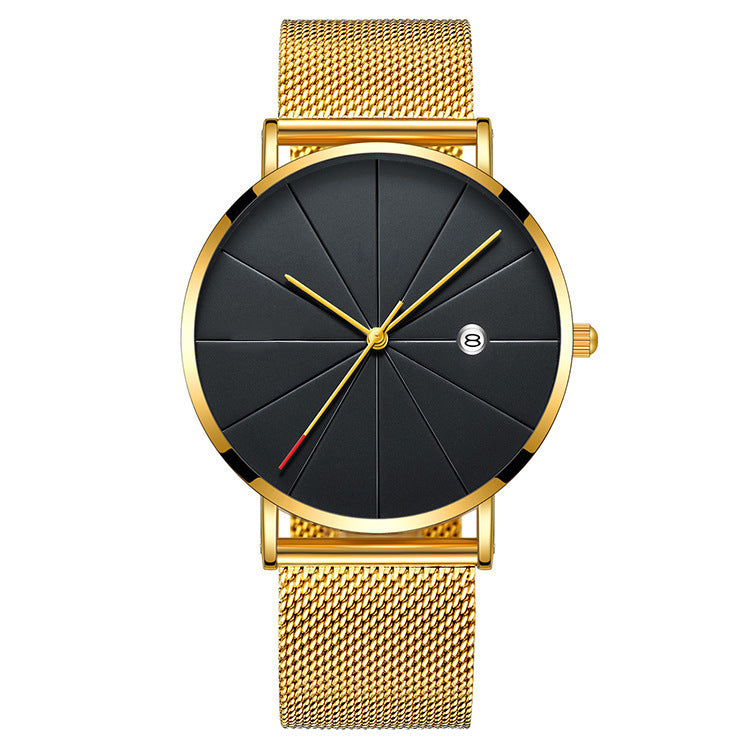 Reloj de calendario Simple reloj de cuarzo impermeable creativo Masculino