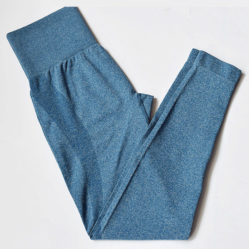 Pantalones de yoga ajustados elásticos pantalones de fitness de cintura alta