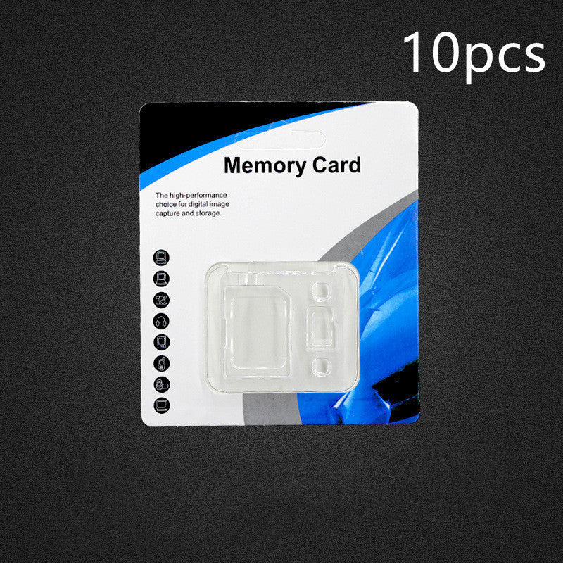 Storage Card Box Storage Box Double Card Plastic Transparent English Packaging