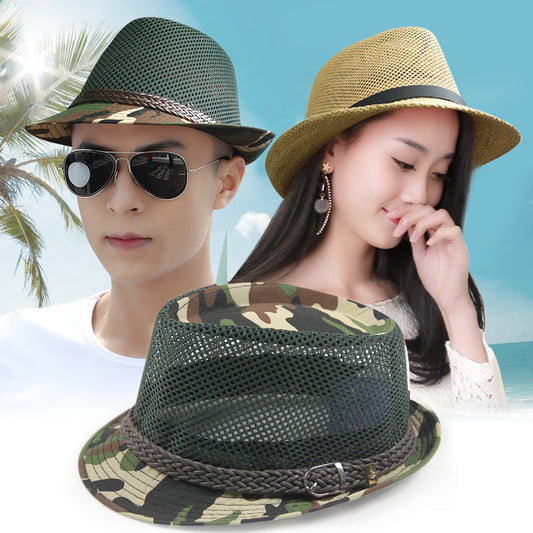 Men's Summer Breathable Mesh Straw Hat