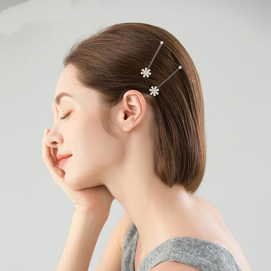 Hairpin side clip short headdress