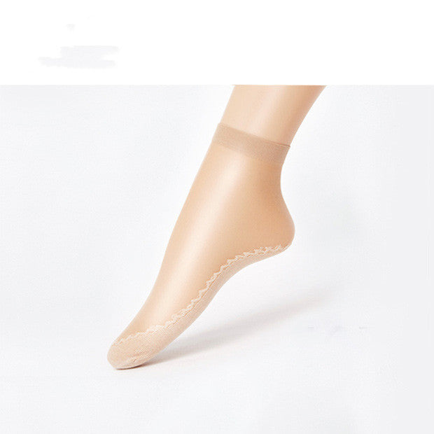 Women's Sweat Absorbing Cotton Bottom Stockings