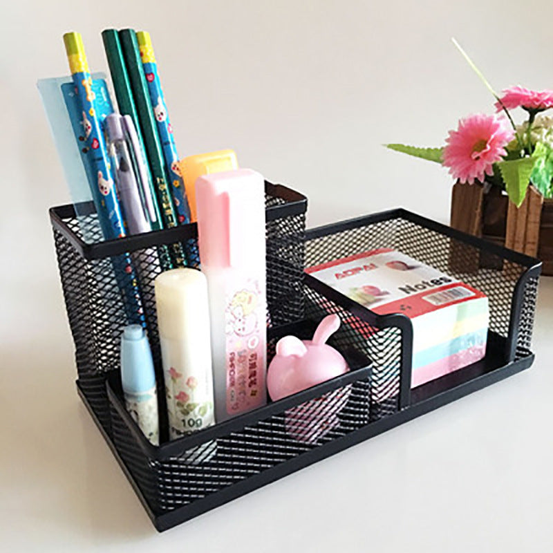 Pen Holder Desktop Storage Pen Barrel Iron Art