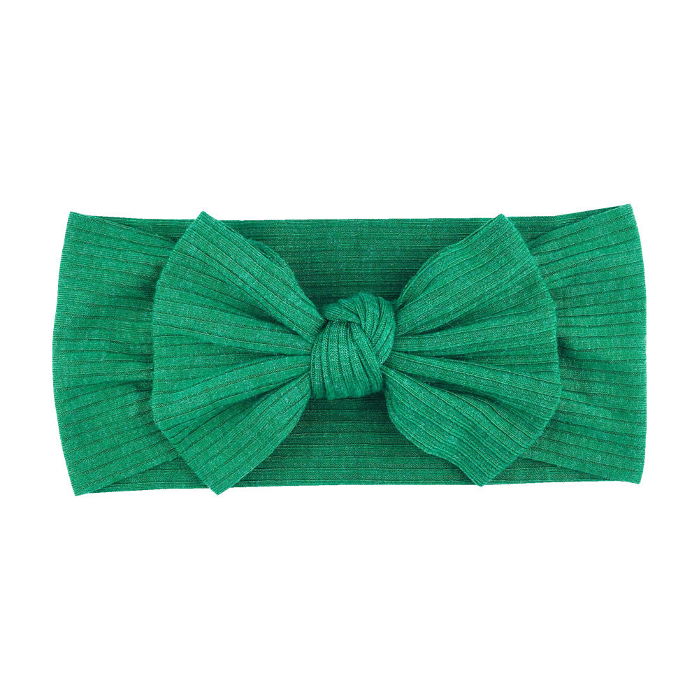 16-color Elastic Thread Single Layer Children Wide-edge Bow Baby Hair Band