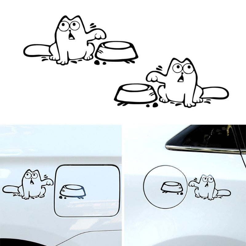 Creative Hungry Cat Automobile Sticker Special Decoration