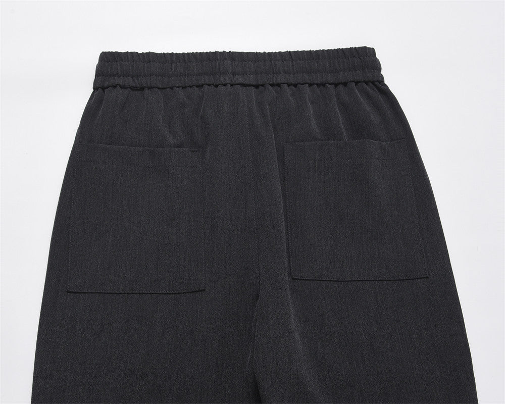 Men's Fashionable Simple Loose Solid Color Simple Wide-leg Pants Trousers