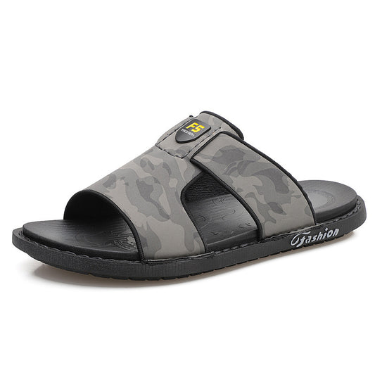 Zapatillas de suela suave de cuero chanclas antideslizantes Zapatos de playa hombres Zapatos