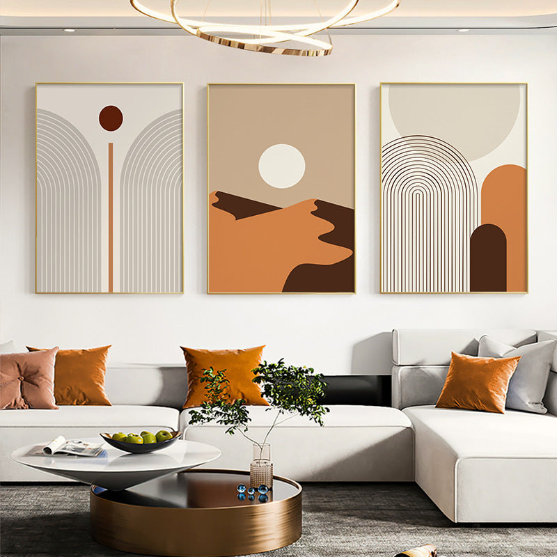 Decorative Painting Of The Living Room Sofa Background