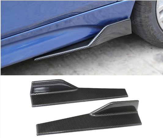 Modified side skirt for automobile