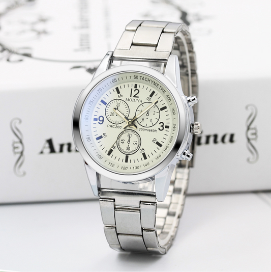 Reloj de banda de acero de regalo Blu-ray