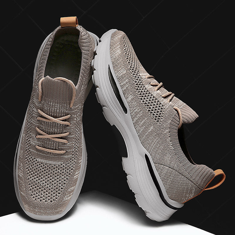 Middle - Aged Mesh Fly Knitting Sneaker Man