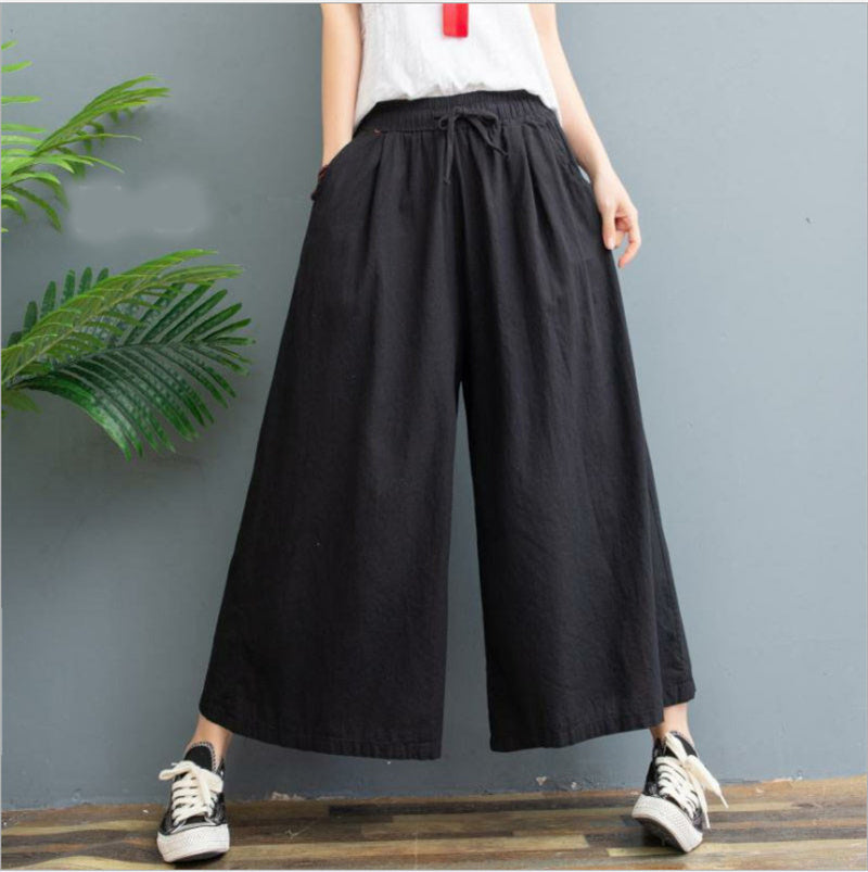 Women's Fashion Loose Linen Casual Leggings