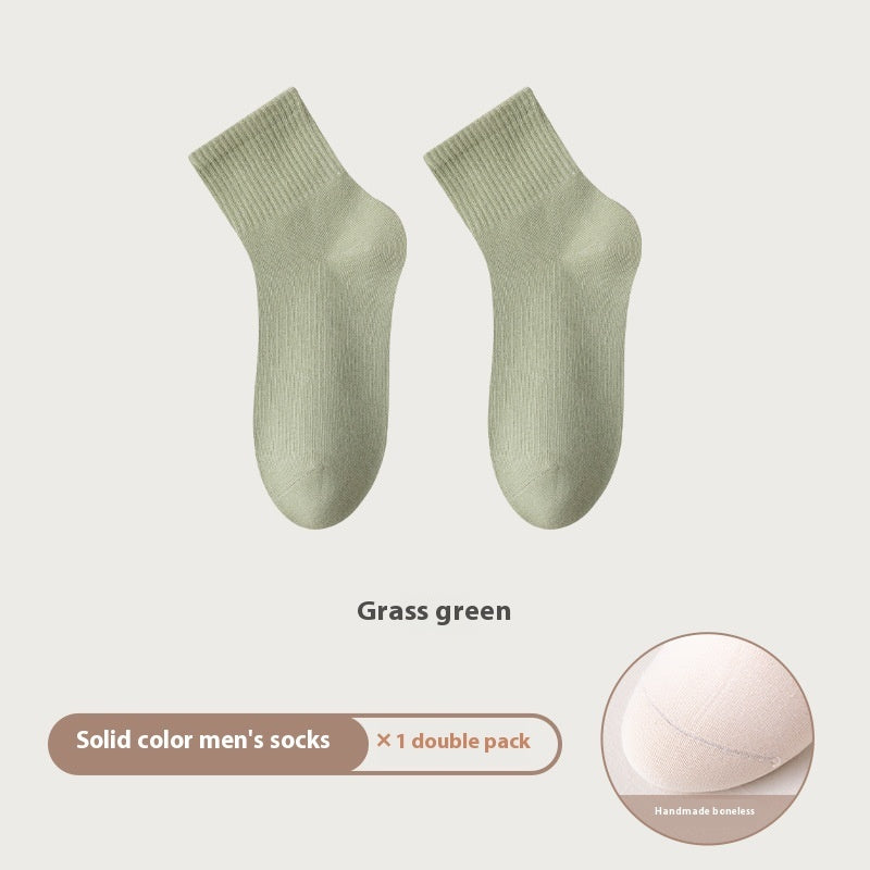 All-in-one Machine Weaving Spring And Summer Antibacterial Breathable Cotton Men's Socks