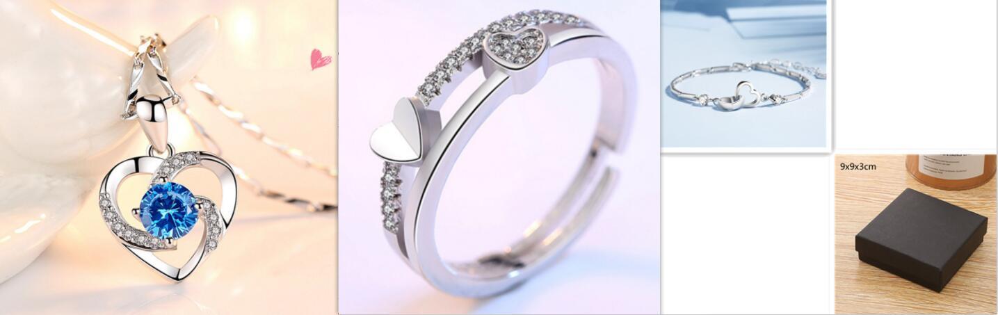 Pulseras de plata de ley 925 para mujer