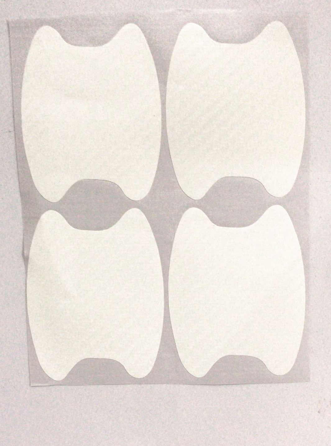 4 unids/set de puerta pegatinas de fibra de carbono resistente a los arañazos de coche con pegatinas