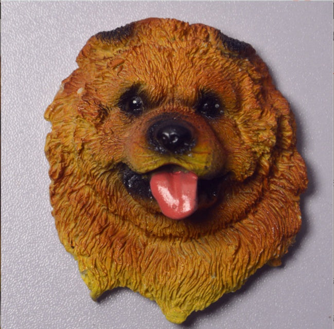 Dog Head Magnetic Refrigerator Magnet Decoration