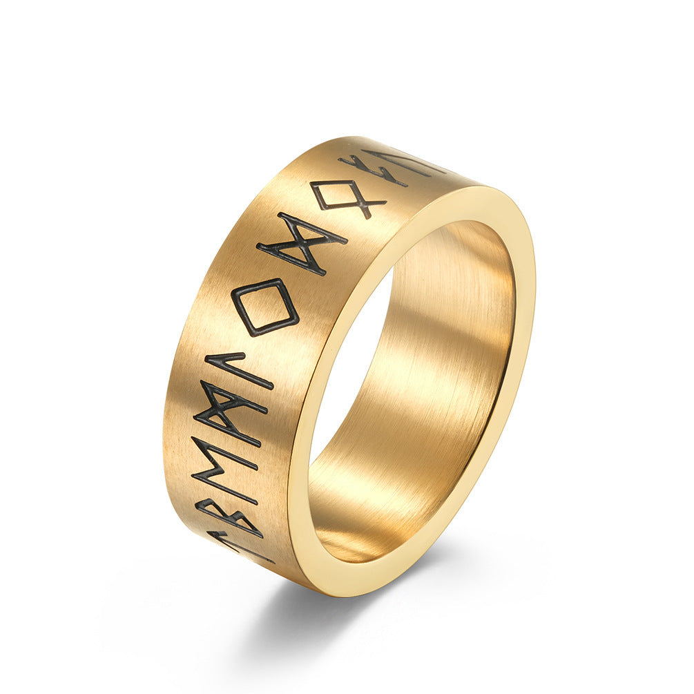 Anillo de titanio de acero mate cepillado para hombre y mujer pulseras